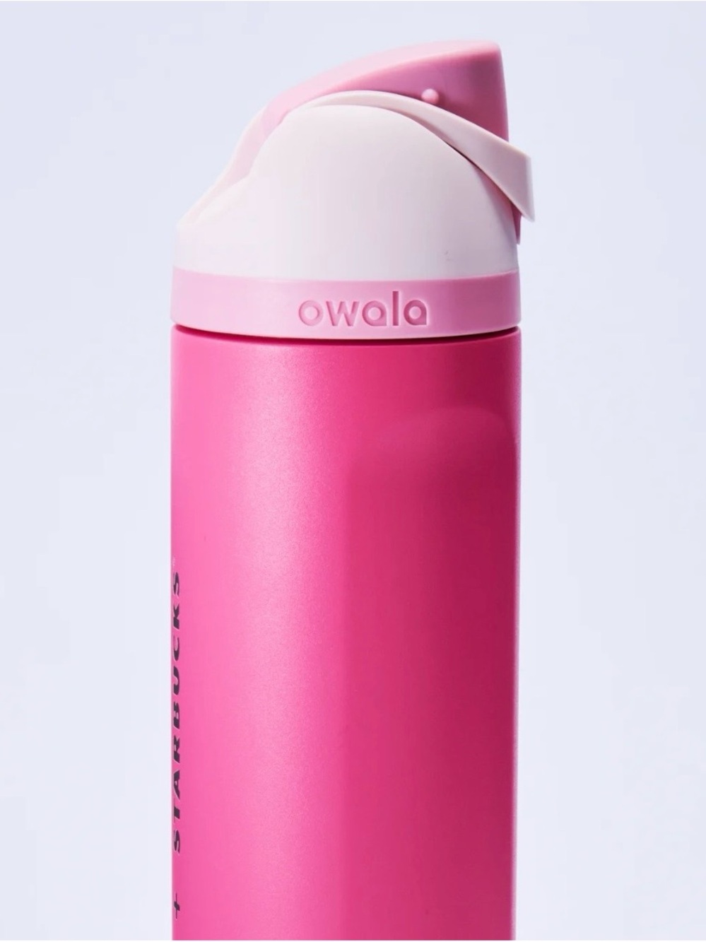 Starbucks Pink Owala Insulated Tumbler with Light-Pink Cap